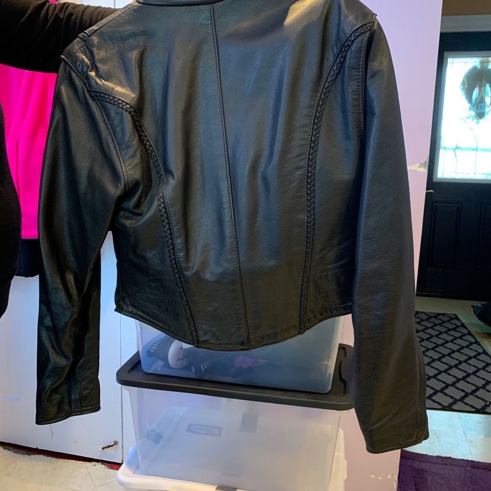 Women’s leather coat